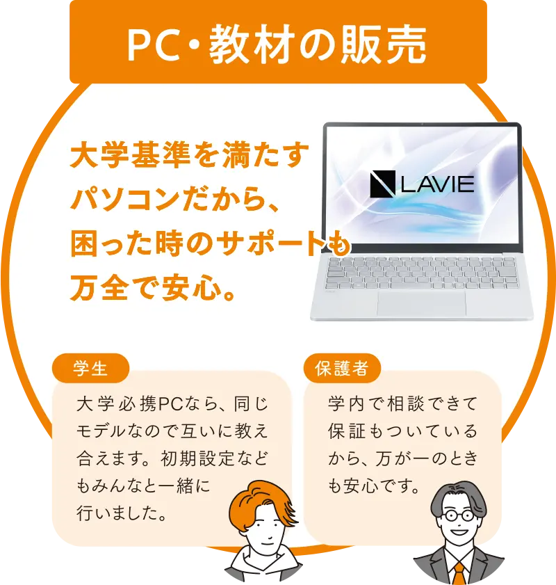 PC・教材の販売