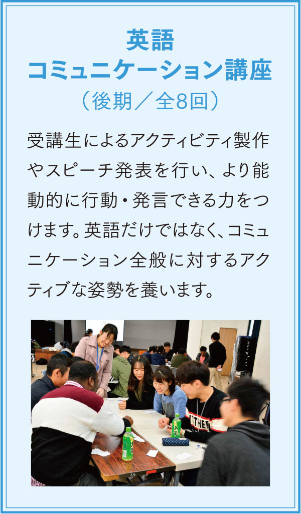 英語コミュニケーション講座(後期/全8回)