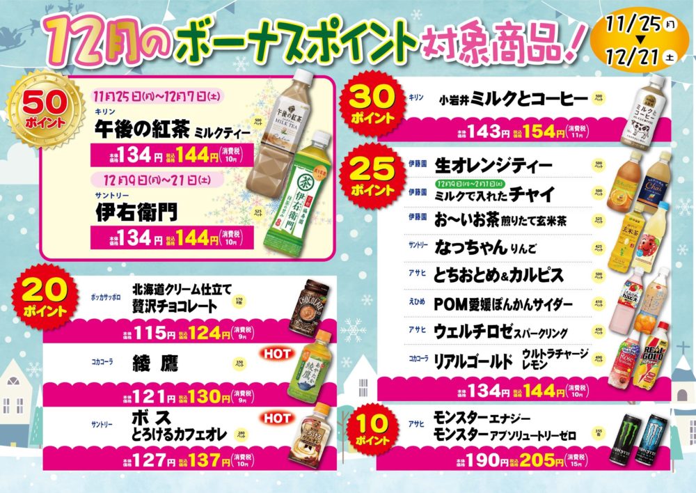 Shop 12月のお買い得商品 鳥取大学生活協同組合